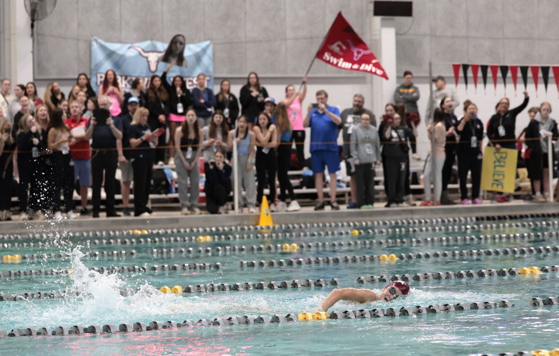 Clayton takes second place in Class 1 girls swimming and diving state finals